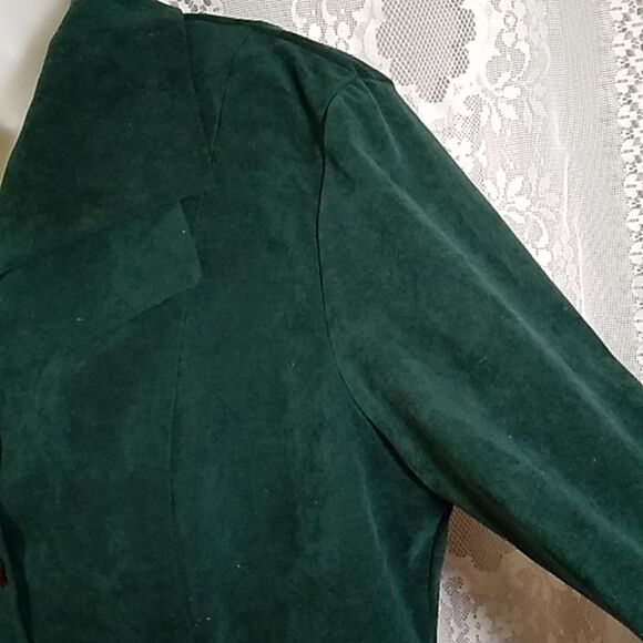 DJ & CO By Dawn Joy Suede Women's Suit Blazer Jacket Size Approxi ML - Picture 5 of 13